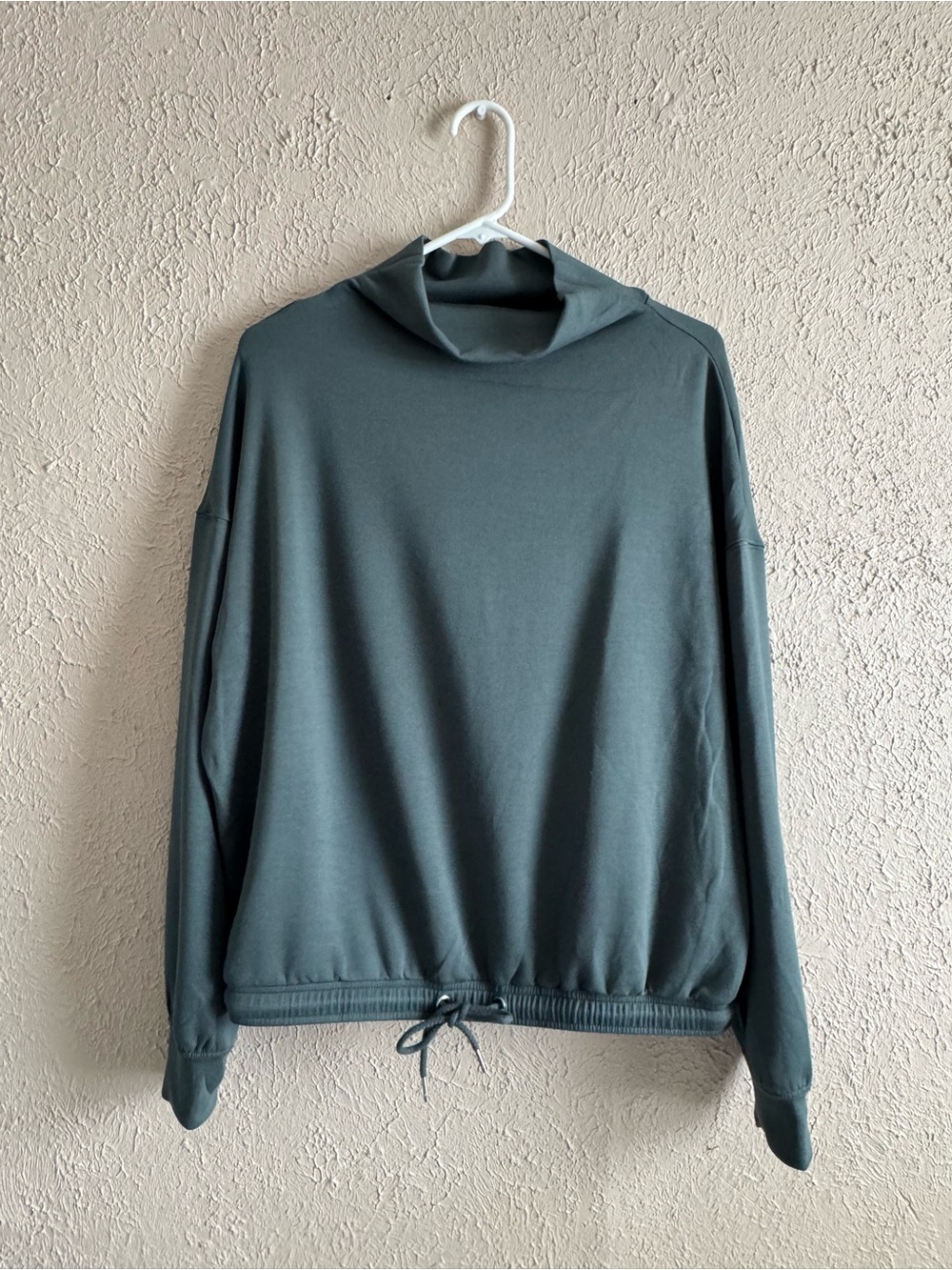 Lou & Grey Scoop-Neck Sweatshirt — Slate Blue-Green